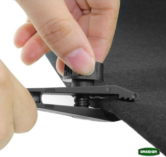 Grasher Plastic Screw Clips Black Tarpaulins Shade Nets 10 Pieces