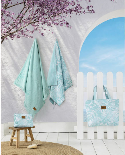 Nima Πετσέτα Microfiber Σώματος Τιρκουάζ 160x80εκ.