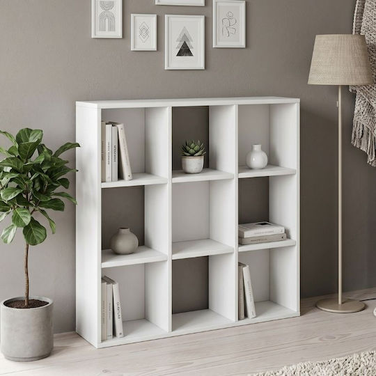 Етажерка Cube Бяла 90x30x90см