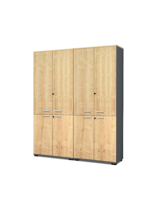 Подова Venturo Антрацит - Натурална Бук 160x40x200см