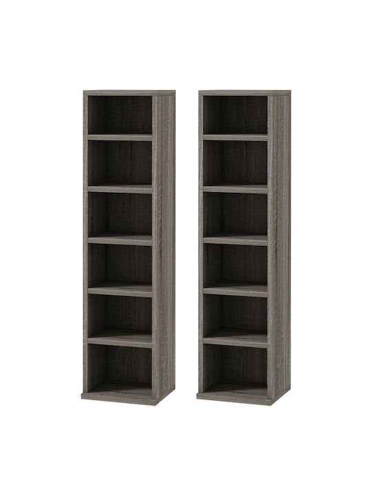 Βιβλιοθήκη Γκρι 21x22.5x88.5εκ.