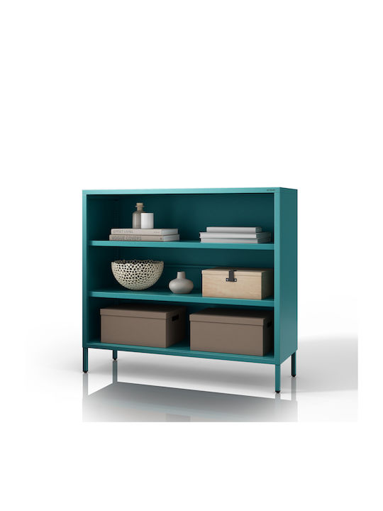 Bibliotecă Sea Turcoaz 100x90x35 cm