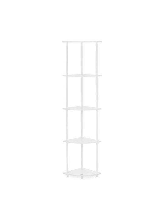 Bibliotecă De Pardoseală Albă 30x30x147cm