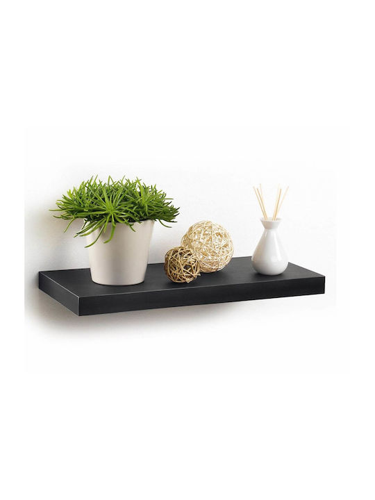 Ράφι Τοίχου Floating Black 50x22.8x3.4εκ.