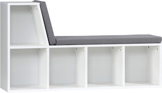 Βιβλιοθήκη Γκρι 108x30x60εκ. 836-536GY