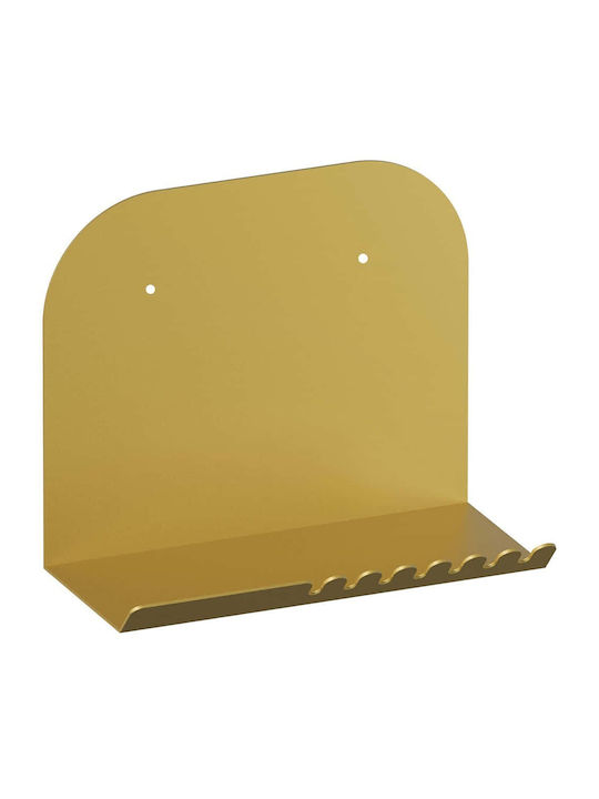 Shelf Wall Short Gold 28x12x23cm