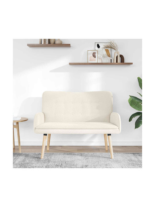 Двуместен Диван Крем 115x61x87см