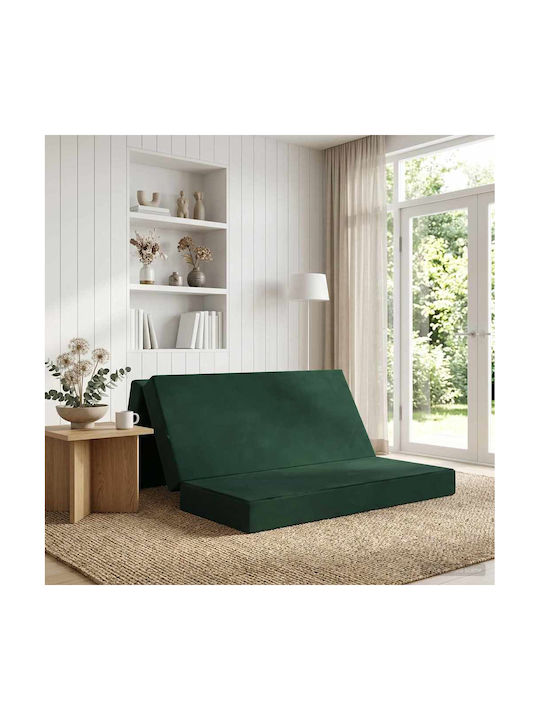 Canapea Cu Două Locuri Pat Verde Închis 120x67x45cm