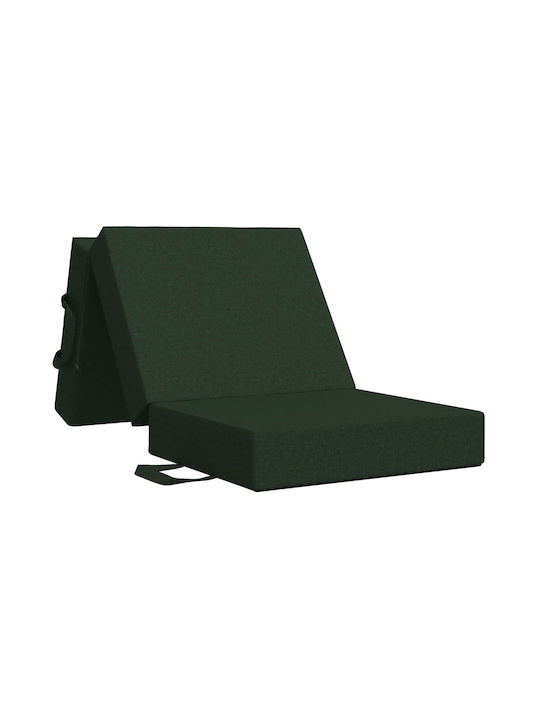 Two-Seater Couch Bed Dark Green 90x63x45 cm