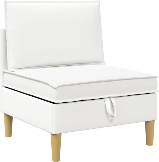 Ecksofa mit Stauraum Weiß 280x140x82cm