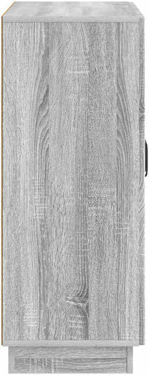Μπουφές Ξύλινος με Συρτάρια Γκρι 66x34.5x87cm