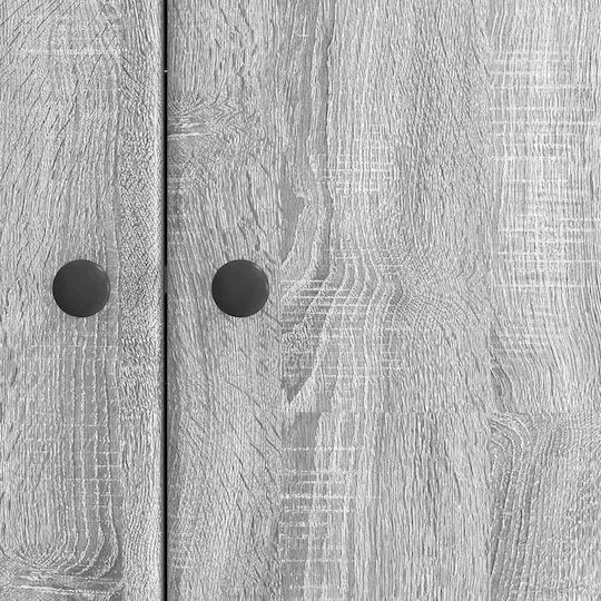 Wooden Sideboard Gray 89x34.5x80cm