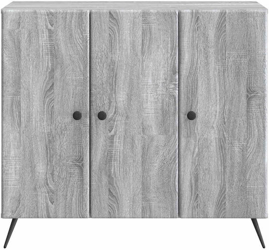 Wooden Sideboard Gray 89x34.5x80cm