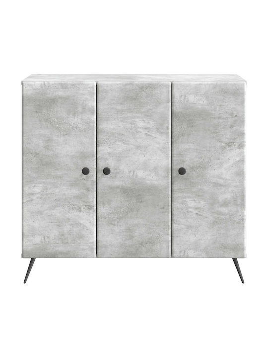 Μπουφές Ξύλινος Γκρι 89x34.5x80cm