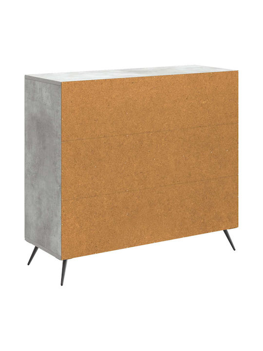 Μπουφές Ξύλινος Γκρι 89x34.5x80cm