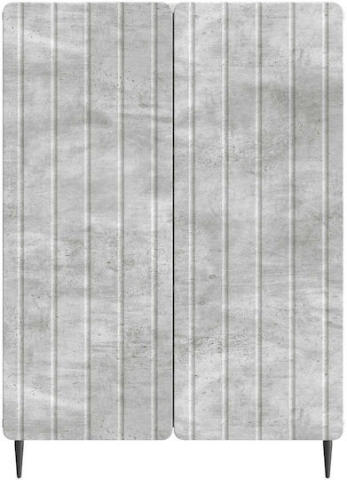 Μπουφές Ξύλινος Γκρι Σκυροδέματος 66x34.5x92cm