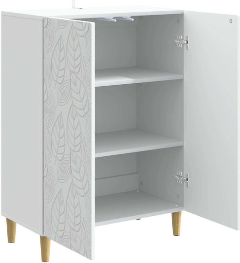 Holzsideboard Weiß 66x34,5x90cm