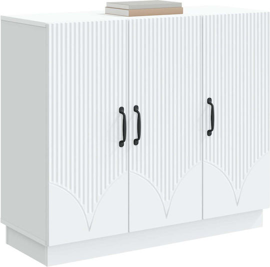 Holzsideboard Weiß 89x34,5x77cm