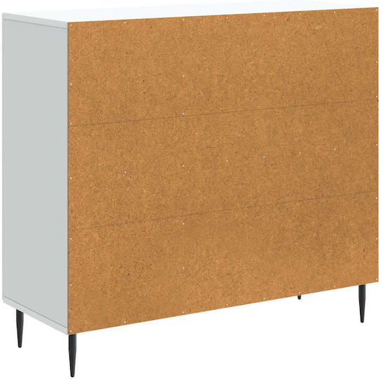 Μπουφές Ξύλινος Λευκό 89x34.5x80cm