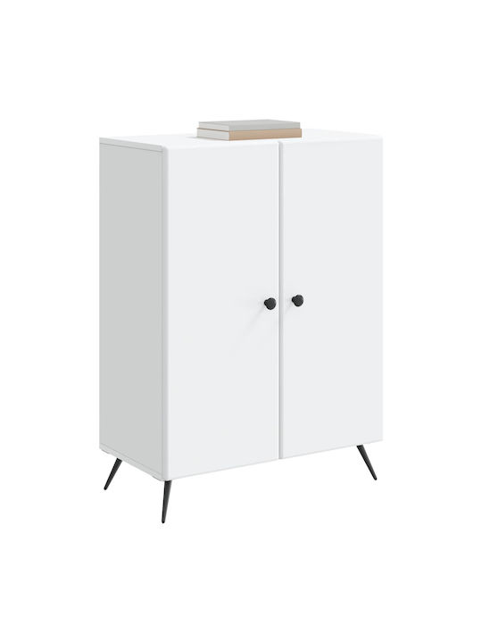 Буфет Дървен Бял 66x34.5x90см
