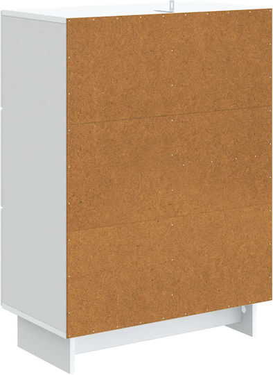 Wood Sideboard mit Schubladen Weiß 66x34.5x90cm