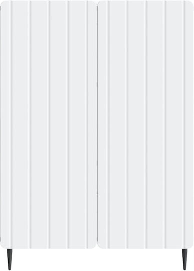 Μπουφές Ξύλινος Λευκό 66x34.5x92cm