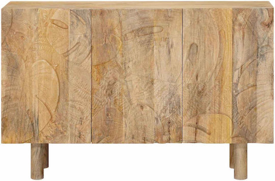 Wooden Sideboard Beige 100x30x65cm