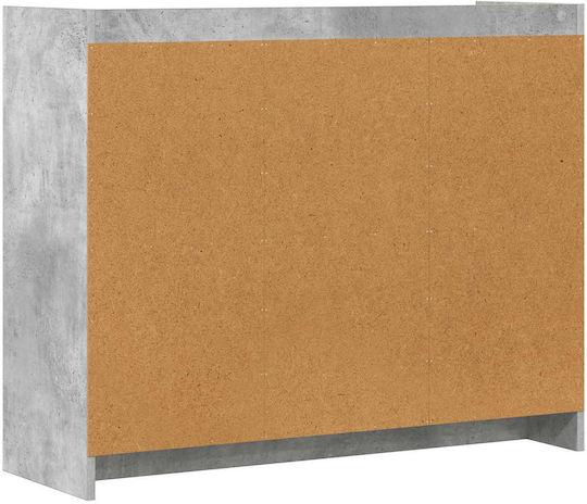 Wooden Sideboard Gray 98.5x33x80cm