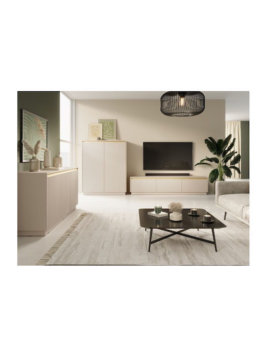 Sideboard Royal Wooden Beige 103x39x71cm