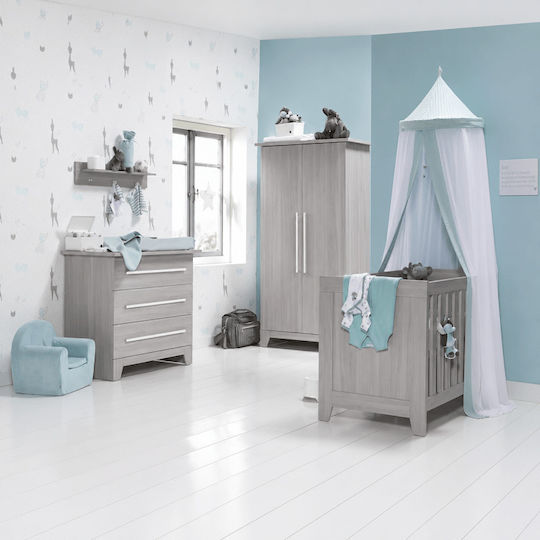 Kidscom London Комплекти бебешки мебели с Креват и Комод Сив