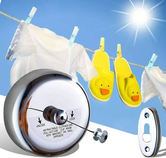 Factory Clothesline in Gray Color Retractable 2.8m
