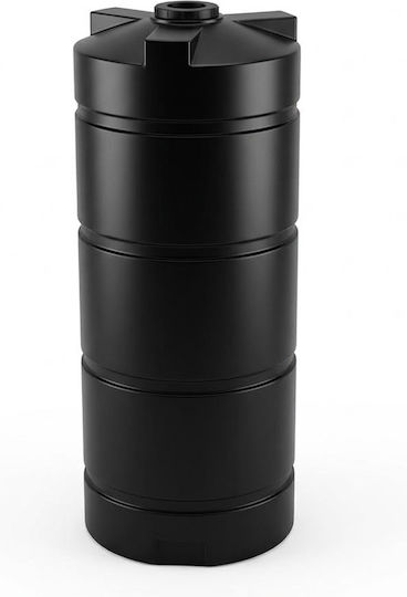 Rotogran Plastică Depozit Apă / Petrol Cilindric Vertical 5000lt Neagră