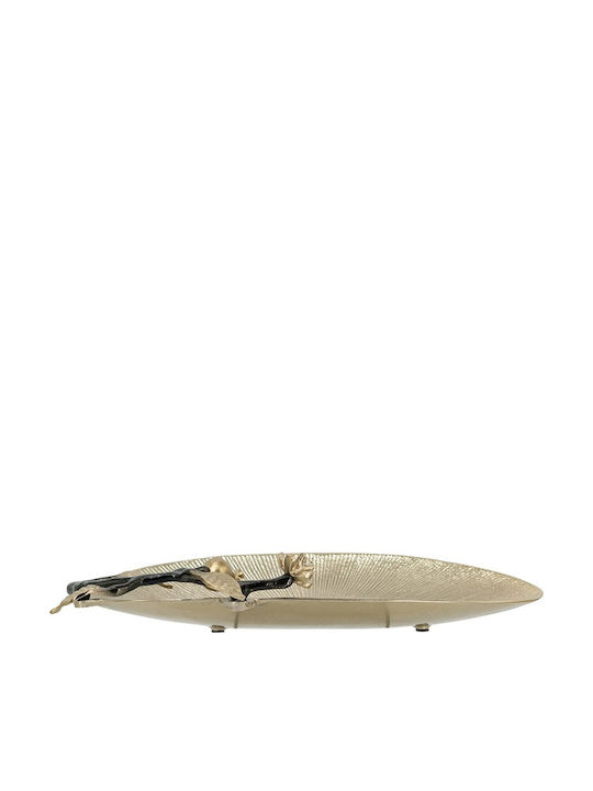 Artekko Noble Decorative Platter Metallic Gold 43.2x26.7x7.6cm