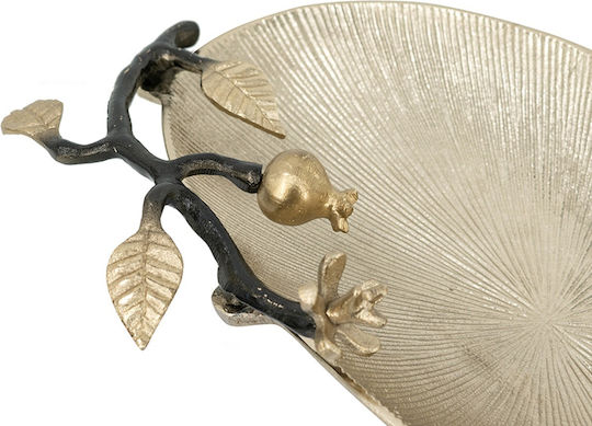 Artekko Noble Decorative Platter Metallic Gold 43.2x26.7x7.6cm