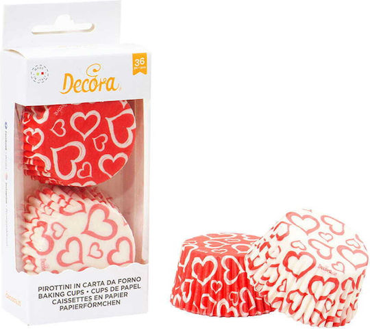 Decora Karamellpapiere für Cupcakes Papier 5x5cm 36pcs