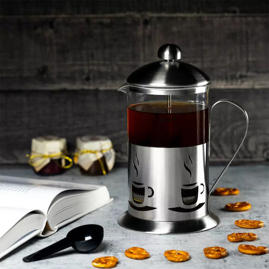 KING Hoff Manual Filter Coffee Maker Stainless Steel Silver 350ml