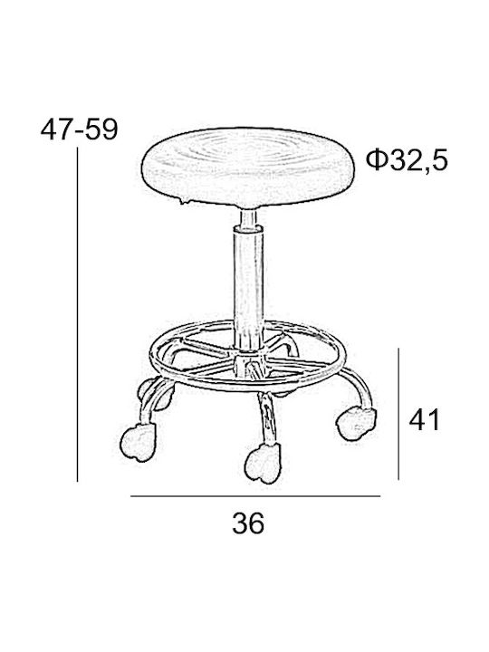 Офис Столчета Bar70 Черни 2 Бройки 38x38x50см