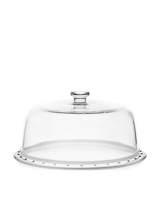 Borgonovo Palladio Cake Stand Transparent 31x31x15cm