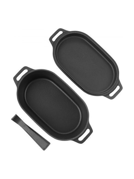 Vevor Oval Cast Iron Dutch Oven 3.3lt