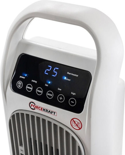 Forcekraft Αερόθερμο Δωματίου Δαπέδου Διάφανο 2200W