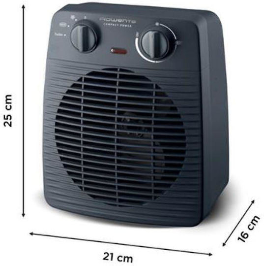 Rowenta Compact Power Fan Heater Room Floor Albastru 2000W