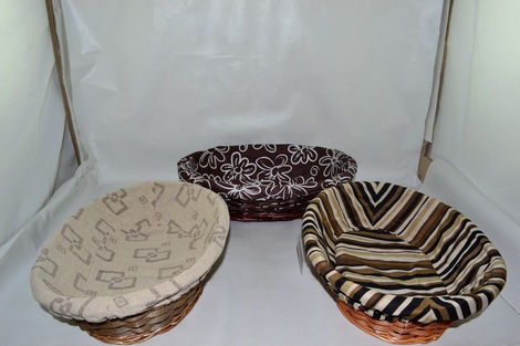 Sidirela Καλάθι Ψωμιού από Rattan Γκρι