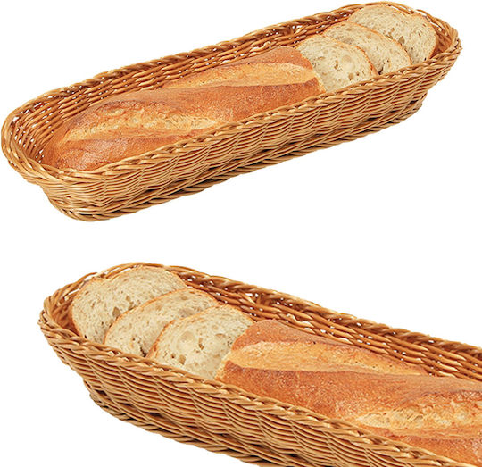 Kesper Brotkorb aus Rattan Braun 41x16x7cm
