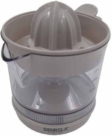 Sidirela Classic Juicer Lemon with Container made of Plastic in Gray Color