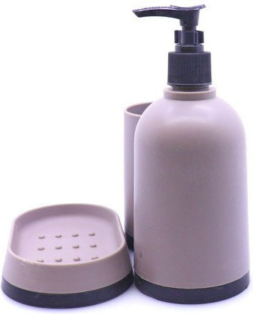 Cyclops Set Accesorii Baie Plastic Taupe 3buc