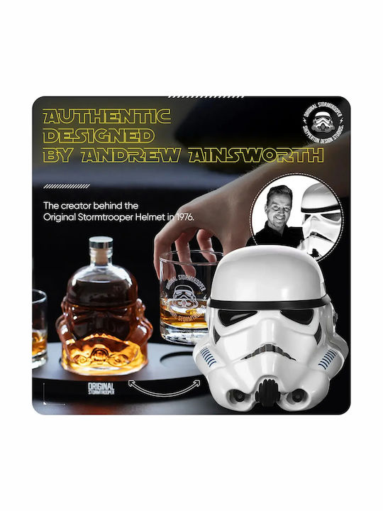 Thumbs Up Stormtrooper Liqueur Serving Decanter with Stopper and Glasses Transparent 750ml