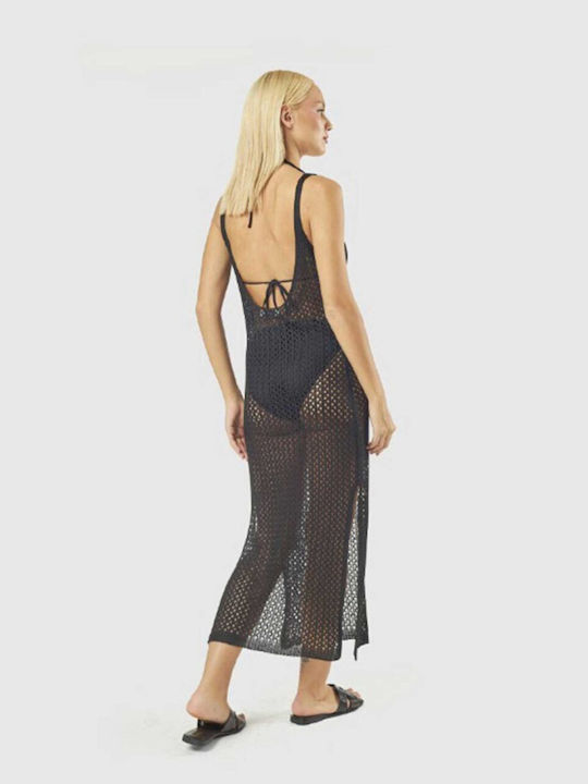 Verde Women's Maxi Beach Dress Black