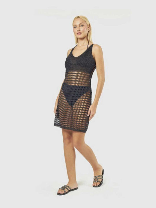 Verde Women's Mini Beach Dress Black