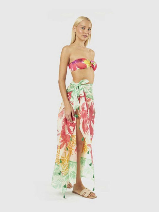 Γυναικείο Παρεό Verde 180x90cm Tropical 08-0000210-multi Πολυχρωμο