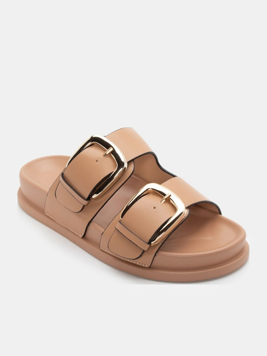 Women's Flat Sandals Flatforms Beige